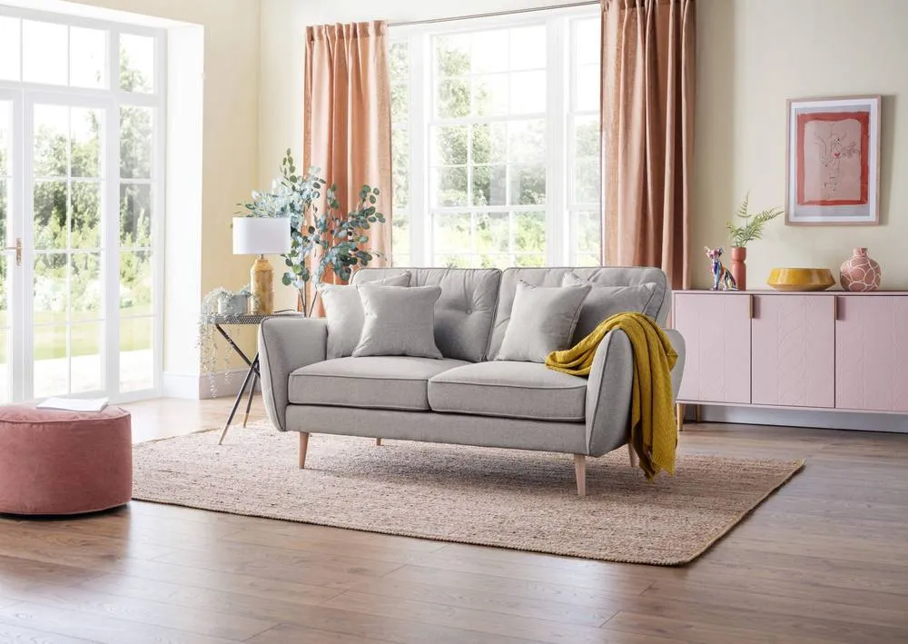 The Great Sofa Company Ailis Medium Sofa Faro Ashen in Light Grey