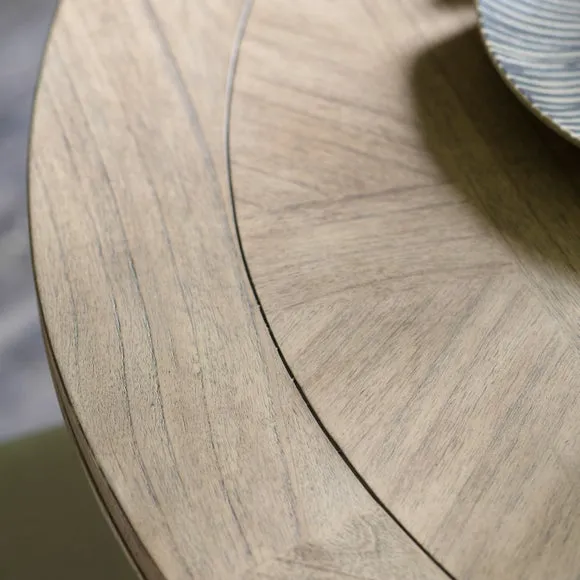 Chester 4 Seater Round Dining Table, Solid Oak 2