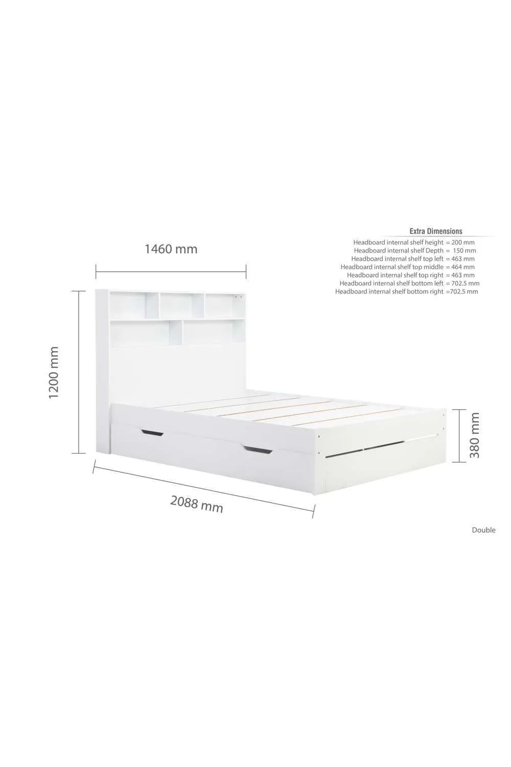 Birlea Alfie Storage Bed in White 6