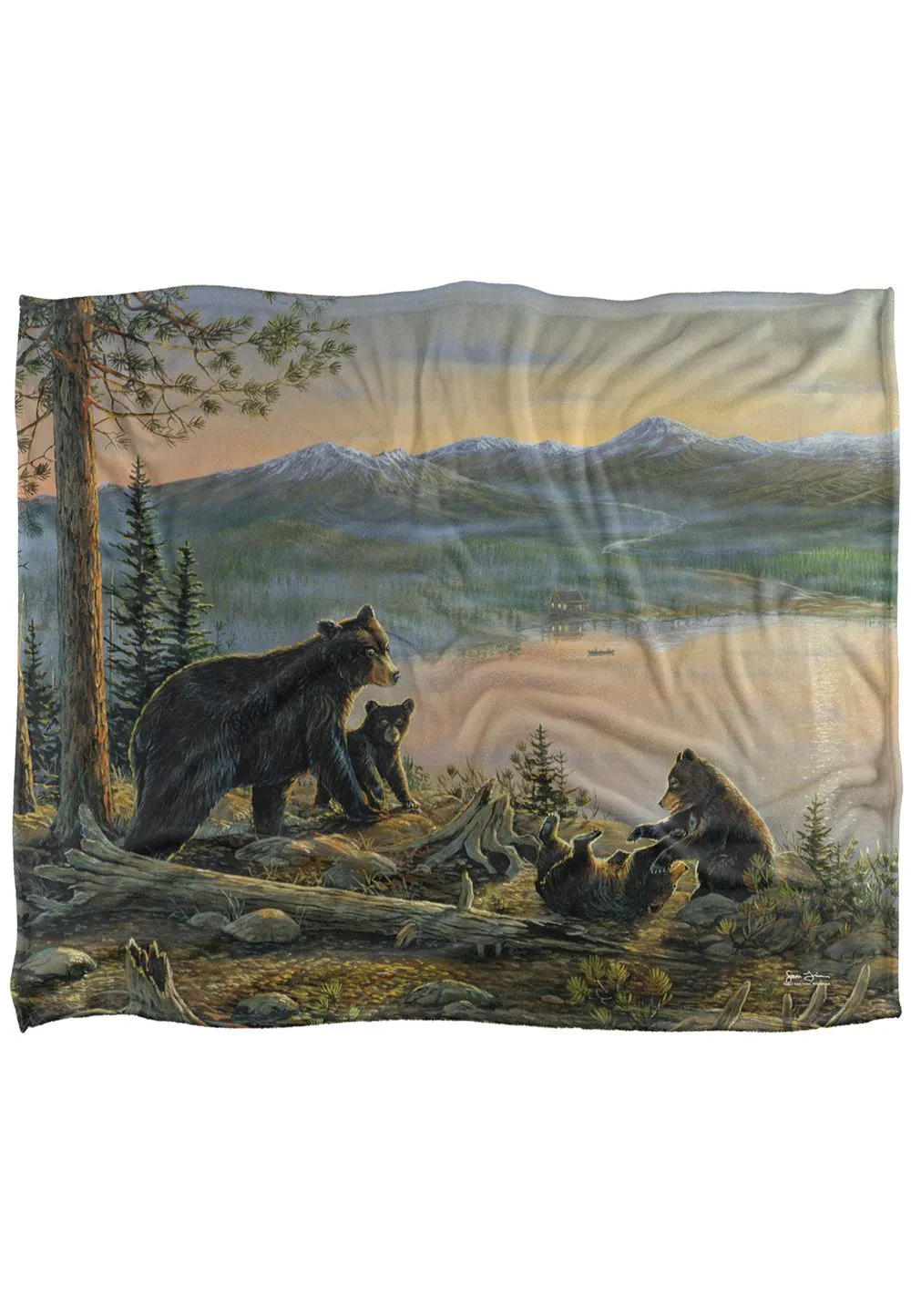 Wild Wings Serenity At Twilight 2 Silky Touch Super Soft Throw Blanket 152 X 127 cm in White