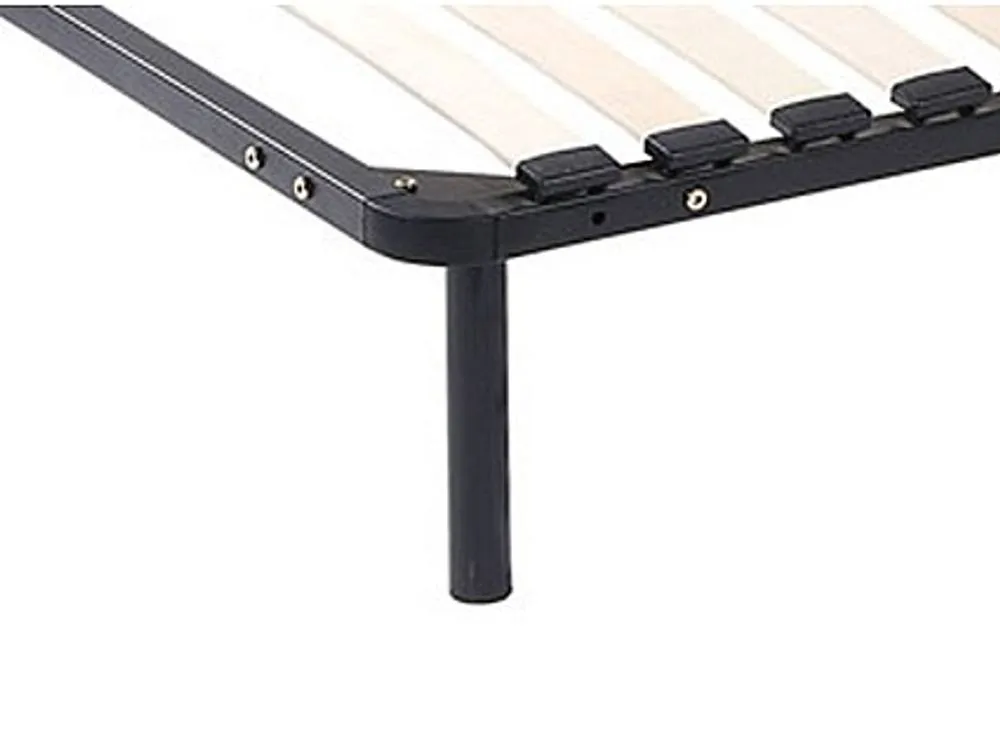 Vente-unique Slatted Bed Base 180 X 200 Cm - 2X19 Slats - With Legs - Black 6