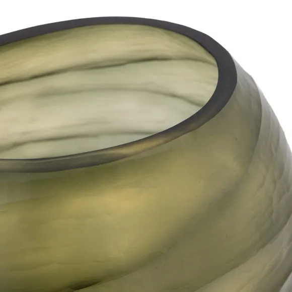 Cedar & Sage Sintra Hand Blown Carved Glass Vase 5