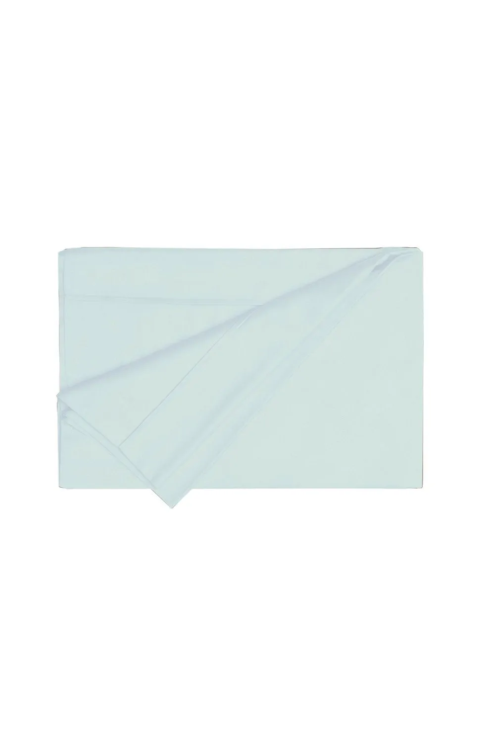 Belledorm Egyptian Cotton 200 Thread Count Flat Sheet in Light Blue 1