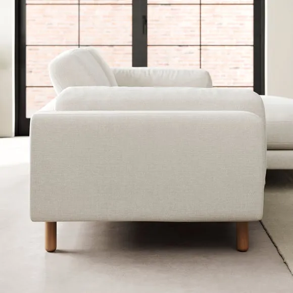Newton Chenille Soft Texture Corner Chaise Sofa 3