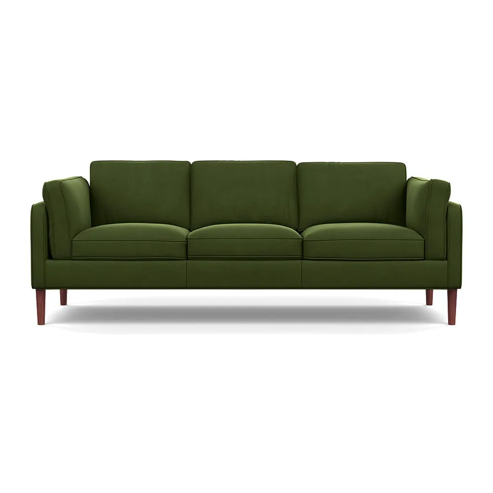 Heal's Sonno 4 Seater Nobilis Velvet Leaf Walnut Feet 1
