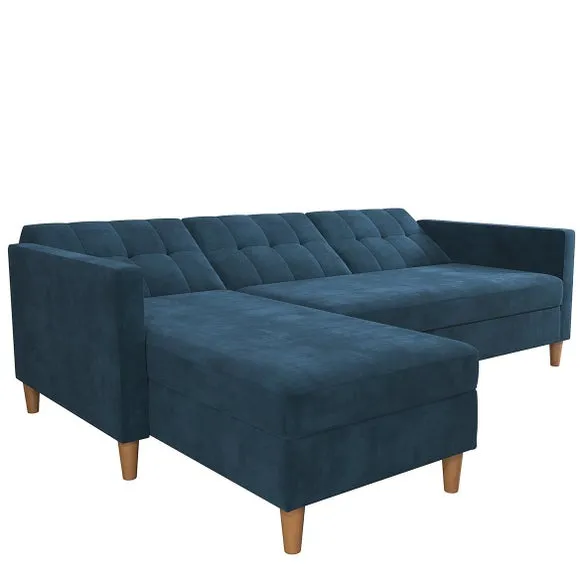 Hartford Chenille Corner Double Sofa Bed 3
