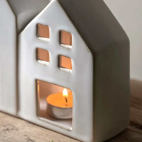 Cedar & Sage Ceramic Cosy Homes Tealight Holder 3