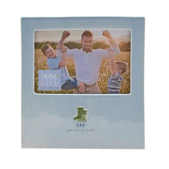 Love Life Dad Ceramic Photo Frame 2