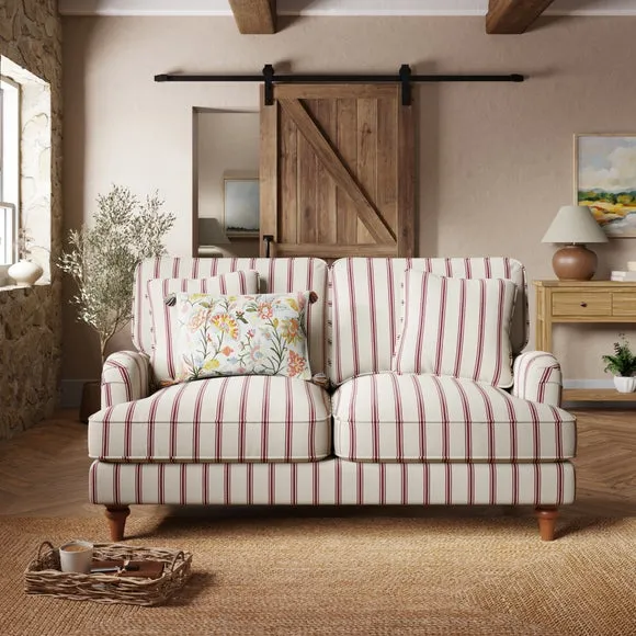 Beatrice II Folkstone Stripe 2 Seater Sofa 1