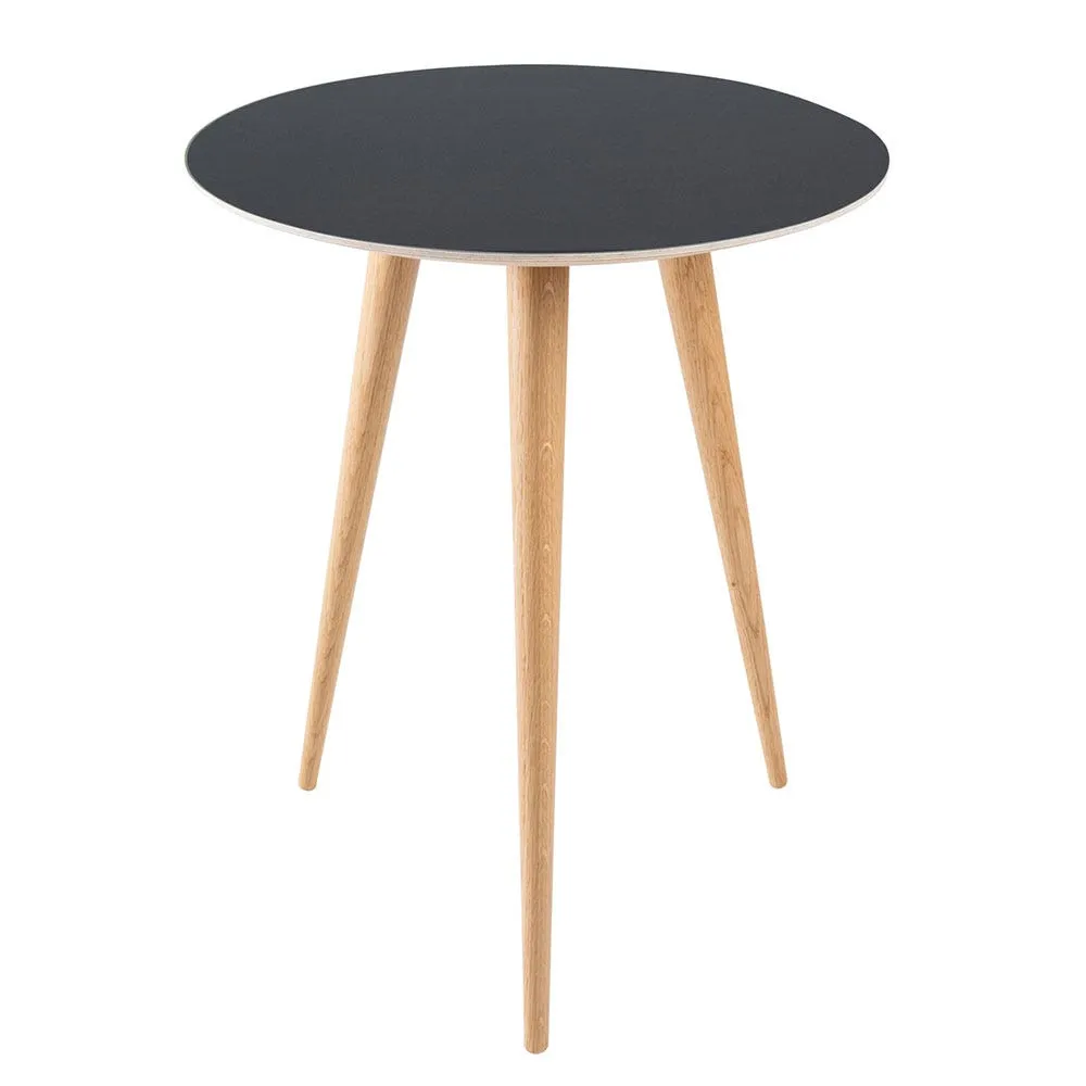 Gazzda Arp Side Table Dia 45cm Nero Linoleum 2