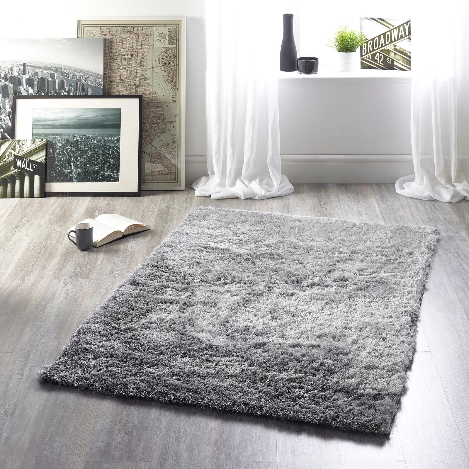 Shimmer Rug Grey