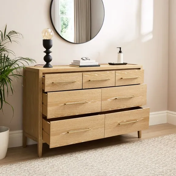 Holden 7 Drawer Chest, Oak 2
