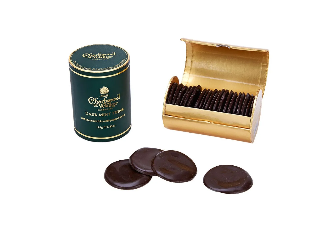 Charbonnel et Walker Ltd Chocolate Thins Dark Mint