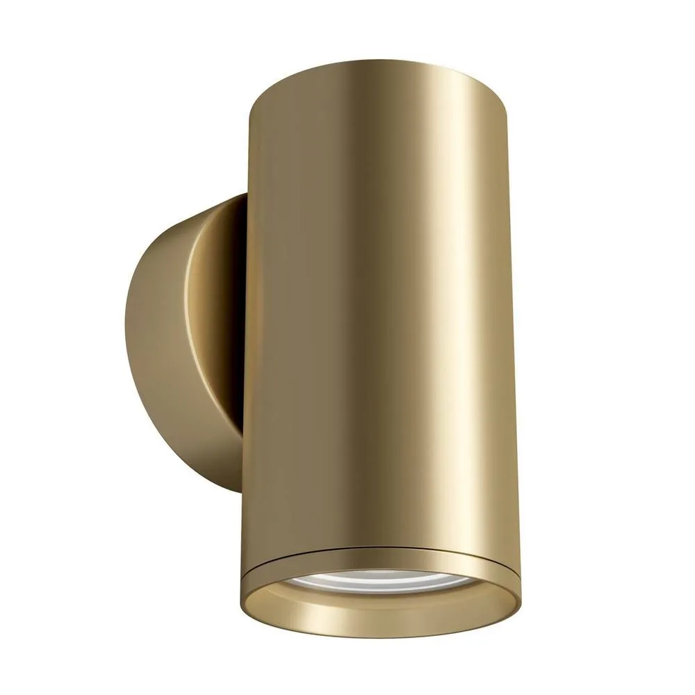 Netlighting Maytoni FOCUS S Flush Wall Lamp Matt Gold GU10 2