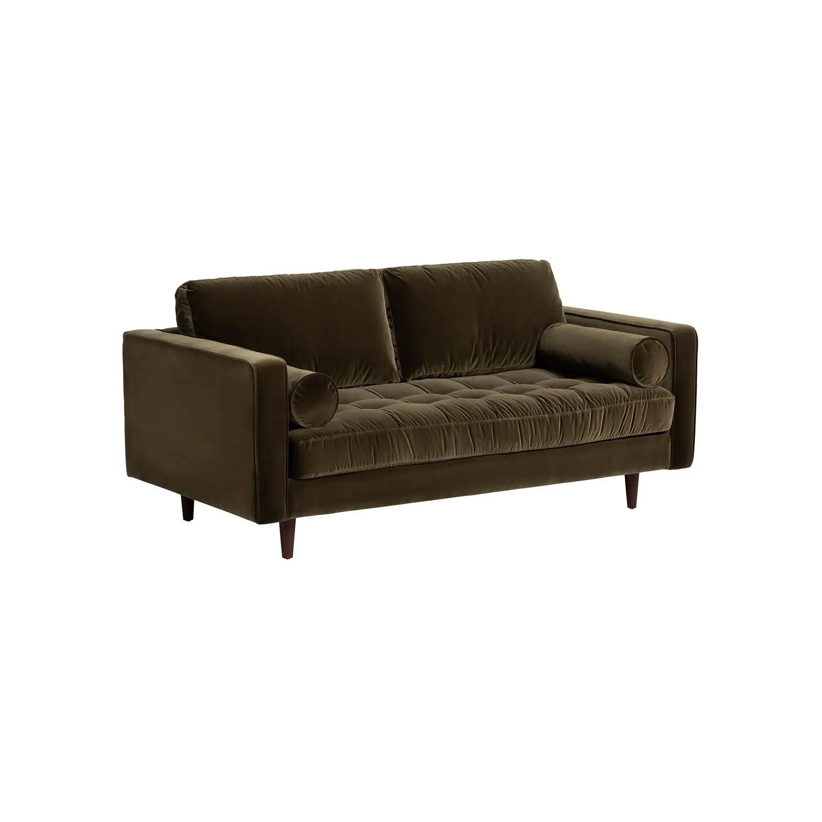 Hemingway Large 2 Seater Sofa, Green Velvet | Barker & Stonehouse 4