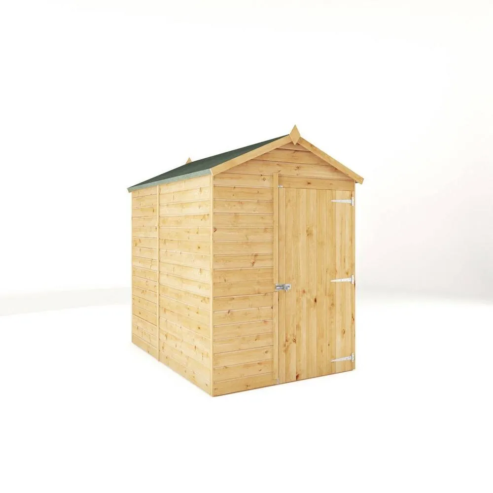 Mercia 7 x 5 Feet Modular Shiplap Apex - Windowless - L221.4xW159.3xH215.9 cm in Light Brown
