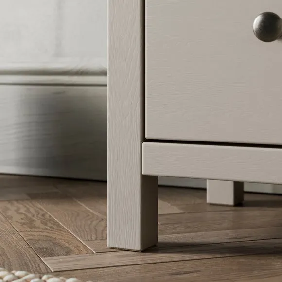 Olney Slim 2 Drawer Bedside Table 5
