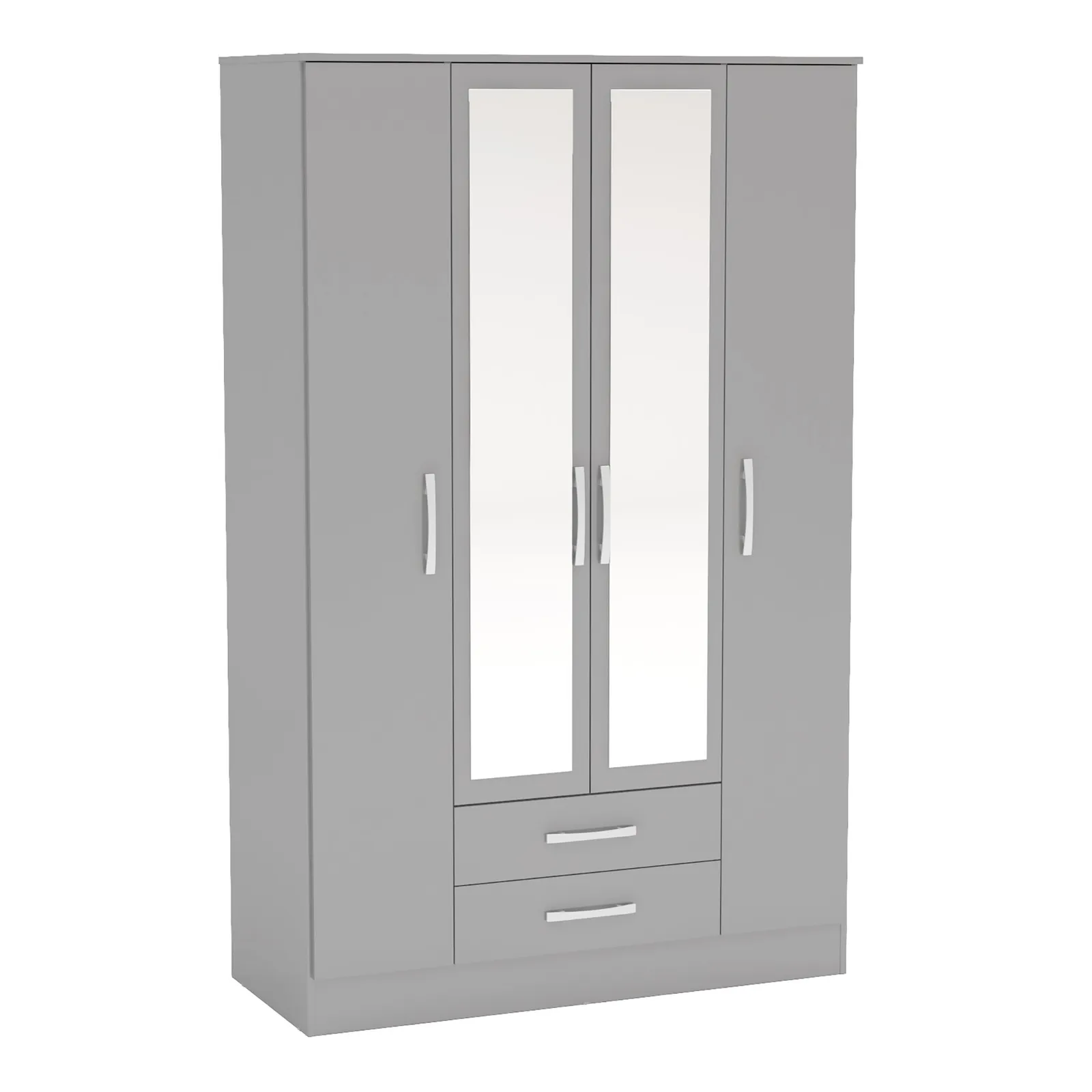 Lynx 4 Door Wardrobe, Mirrored