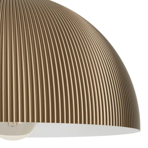 EGLO Gaetano Ribbed Adjustable Pendant Light 2