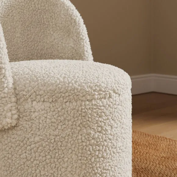 Sherpa Storage Footstool Chair 4