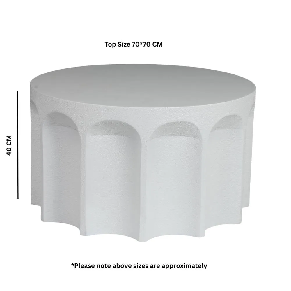 IH Design GEO Multi Arch Coffee Table in White 5