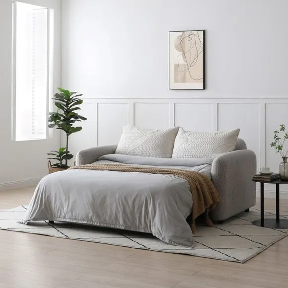 Finty Soft Boucle 2 Seater Pop Up Trundle Sofa Bed 2