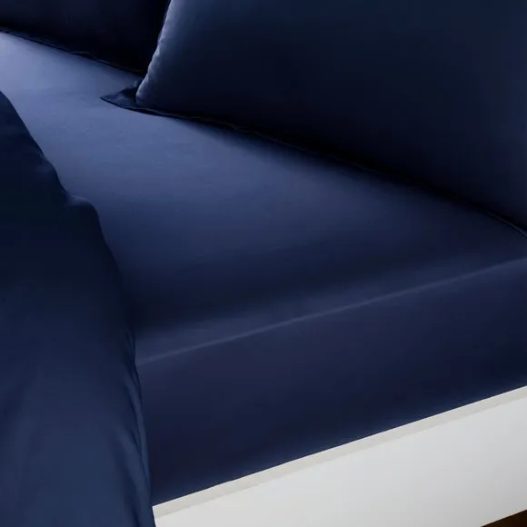 Hotel Cotton Sateen 400 Thread Count Grip Fitted Sheet 1
