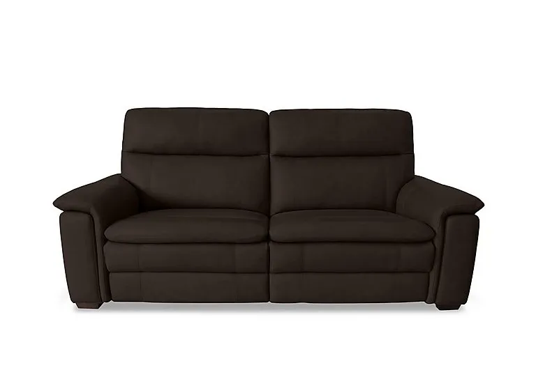 Recharge 3 Seater Leather Power Recliner Sofa with Power Headrests - Dark Chocolate - Sofas and Armchairs - In Time for Christmas