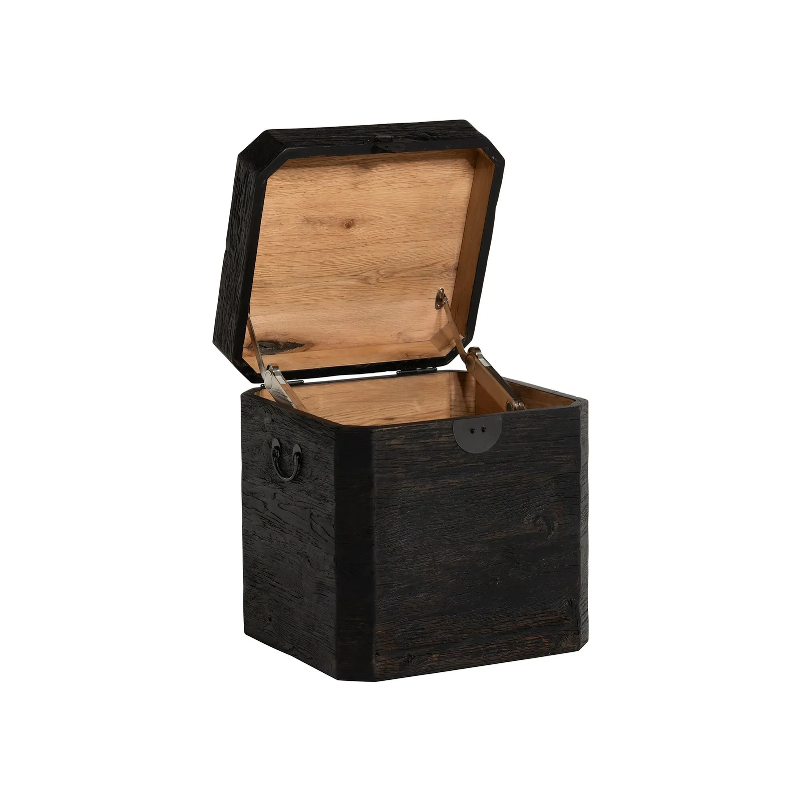 Banff Wooden Box 52X48X55 Table, Brown Oak | Barker & Stonehouse 3