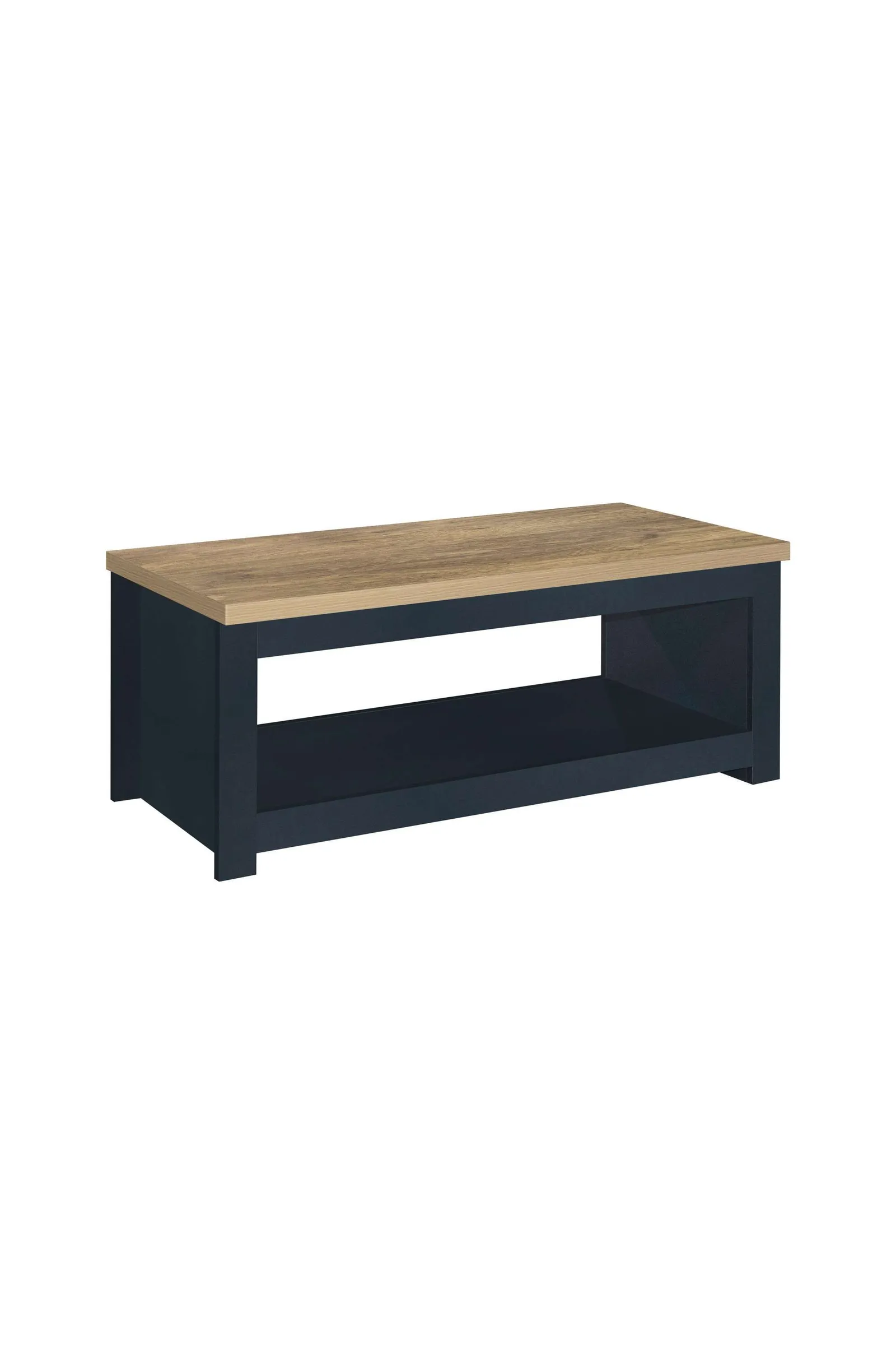 Birlea Coffee Table Highgate Rectangular Farmhouse Shabby Chic in Blue 3