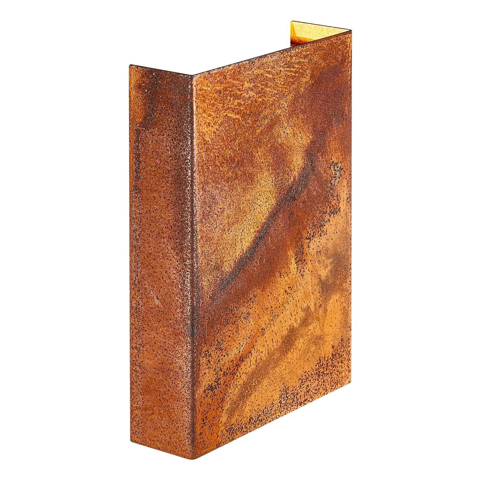 Nordlux Fold Outdoor Wall Light Corten Corten Garden LED IP54 3000k Mains in Brown