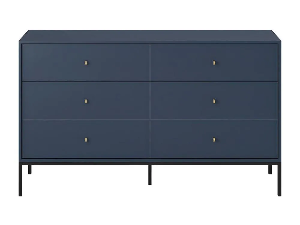 Vente-unique 6-Drawer Chest Of Drawers - Blue - BOGDAN in Midnight 5