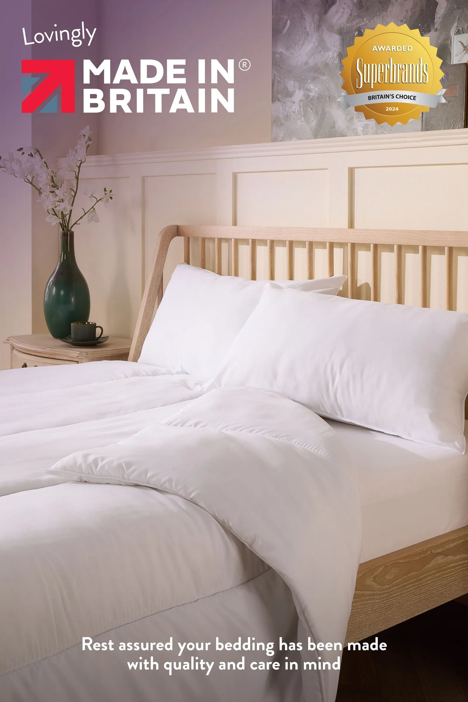 Slumberdown Anti Allergy 7.5 Tog All Year Duvet in White 6