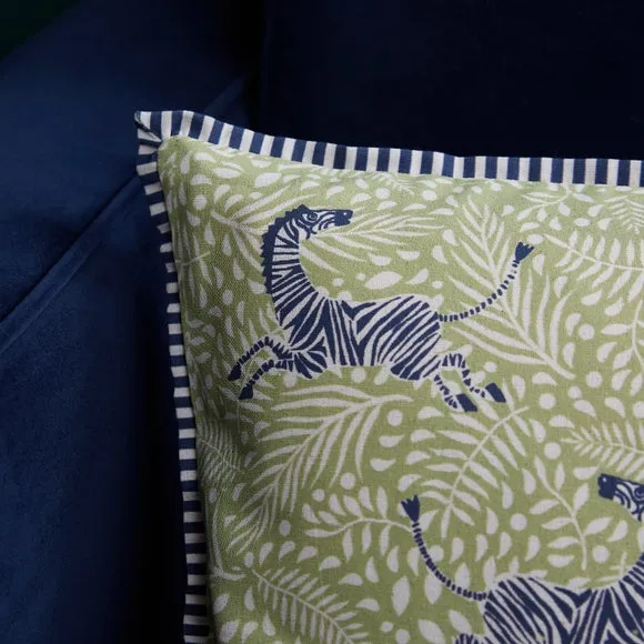 Zebra Printed Rectangle Cushion Cover 2