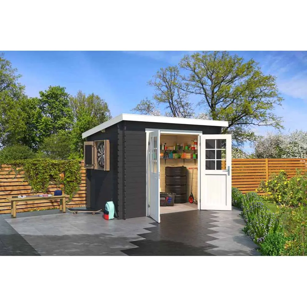 Lasita Maja Ltd San Jose 175-Log Cabin, Garden Room, Home Office L295xW213.1xH210.9 cm in Natural 4