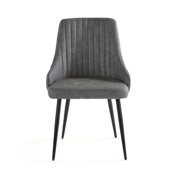 Shea Set of 2 Dining Chairs, Faux Leather 6