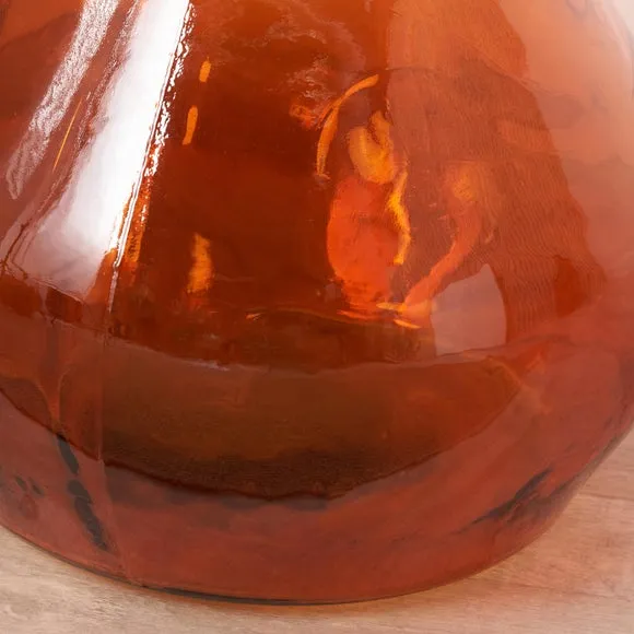 Orange Organic Shaped Glass Vase 3