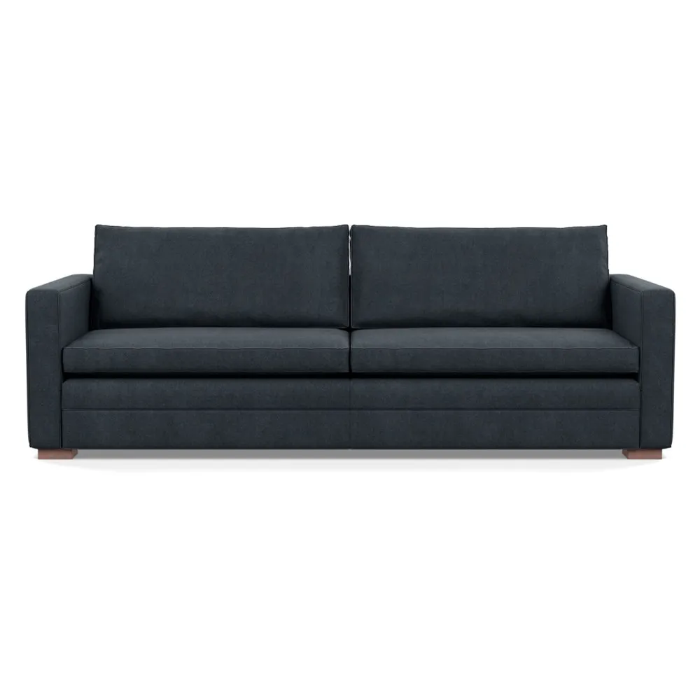 Heal's Palermo 5 Seater Sofa St Moritz Wool Grey 160 Walnut Feet 1
