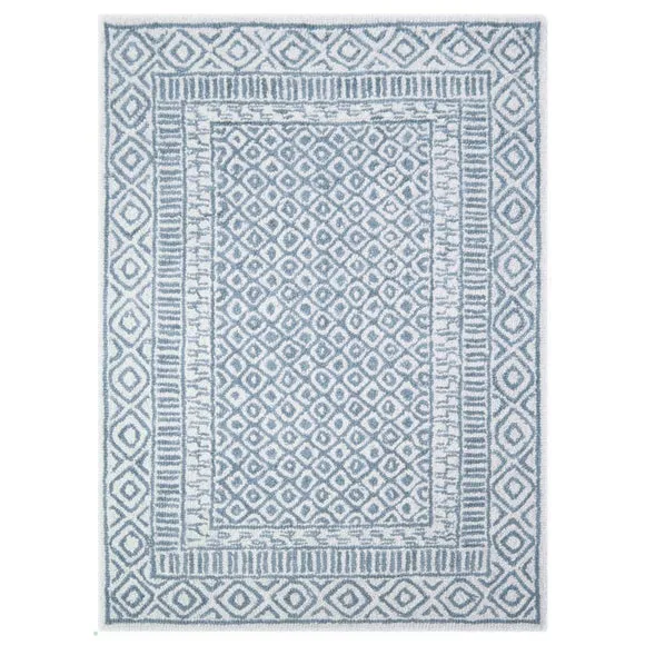 Delphi Border Geometric Wool Rug 5