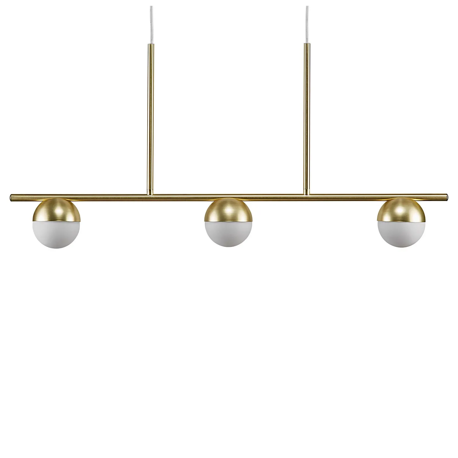 Nordlux Contina Pendant Light Brass Metal Dining Room G9 Mains 10cm in Gold 3