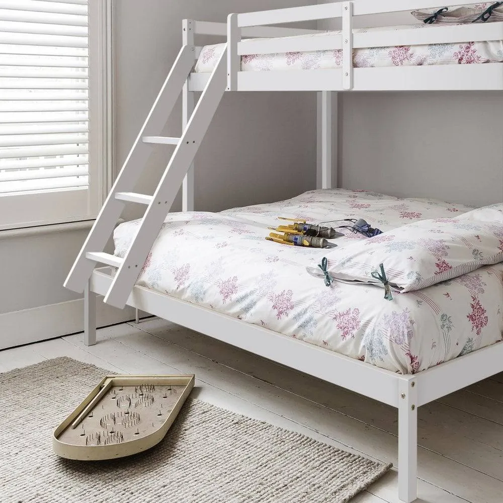 Nöa and Nani Kent Triple Bunk Bed with Single and Double Bed in White 4