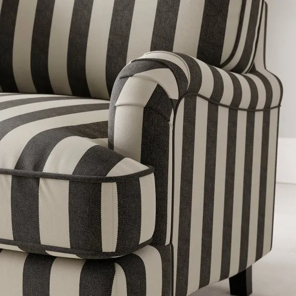 Beatrice II Woven Stripe Single Snuggle Sofa Bed 4