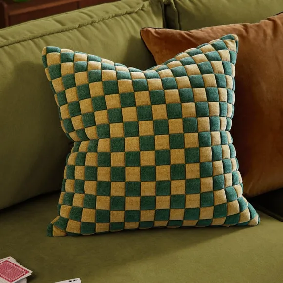Furn. Softie Checkerboard Square Cushion 1