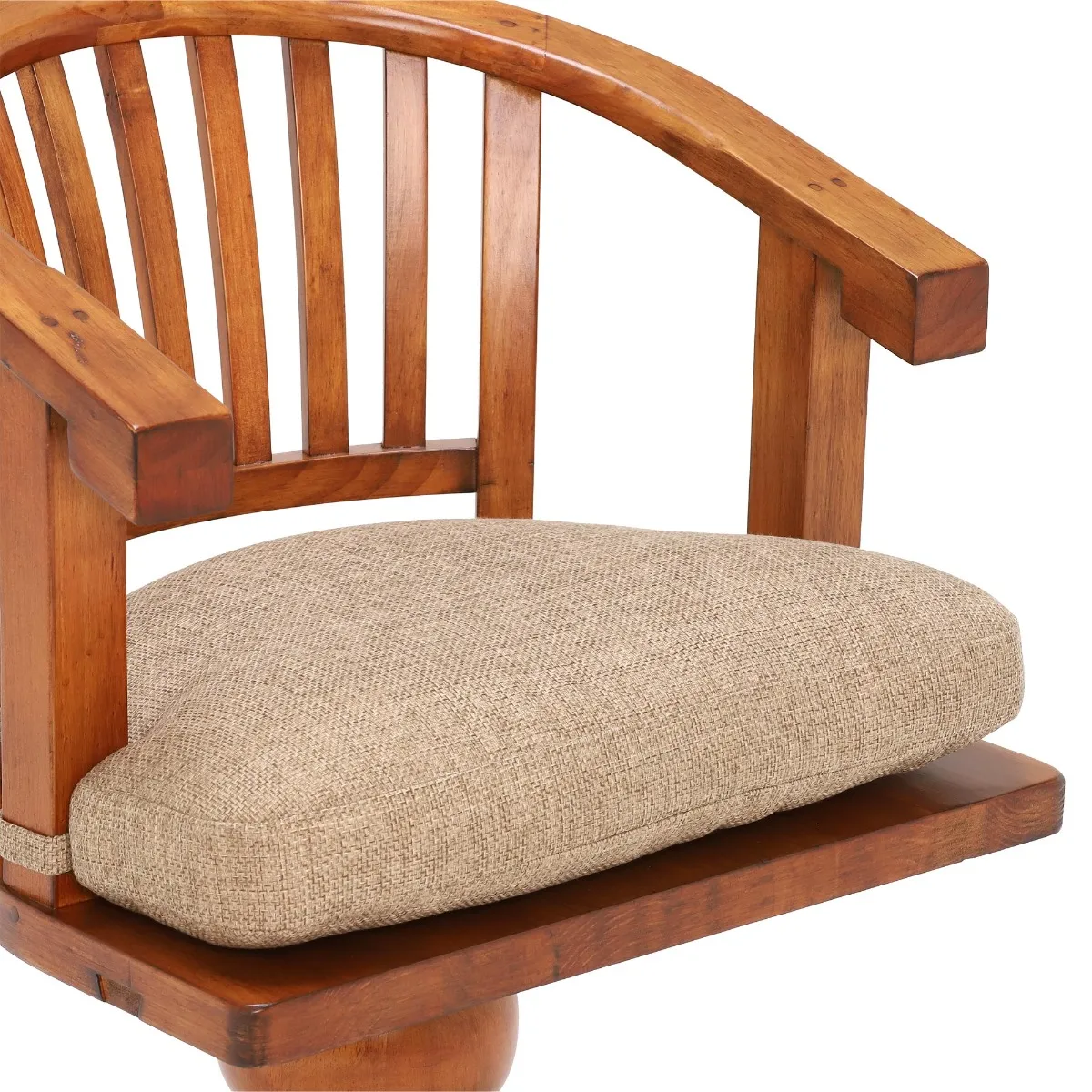 Villiers Swivel Office Chair With Seat Pad, Brown | Barker & Stonehouse 6