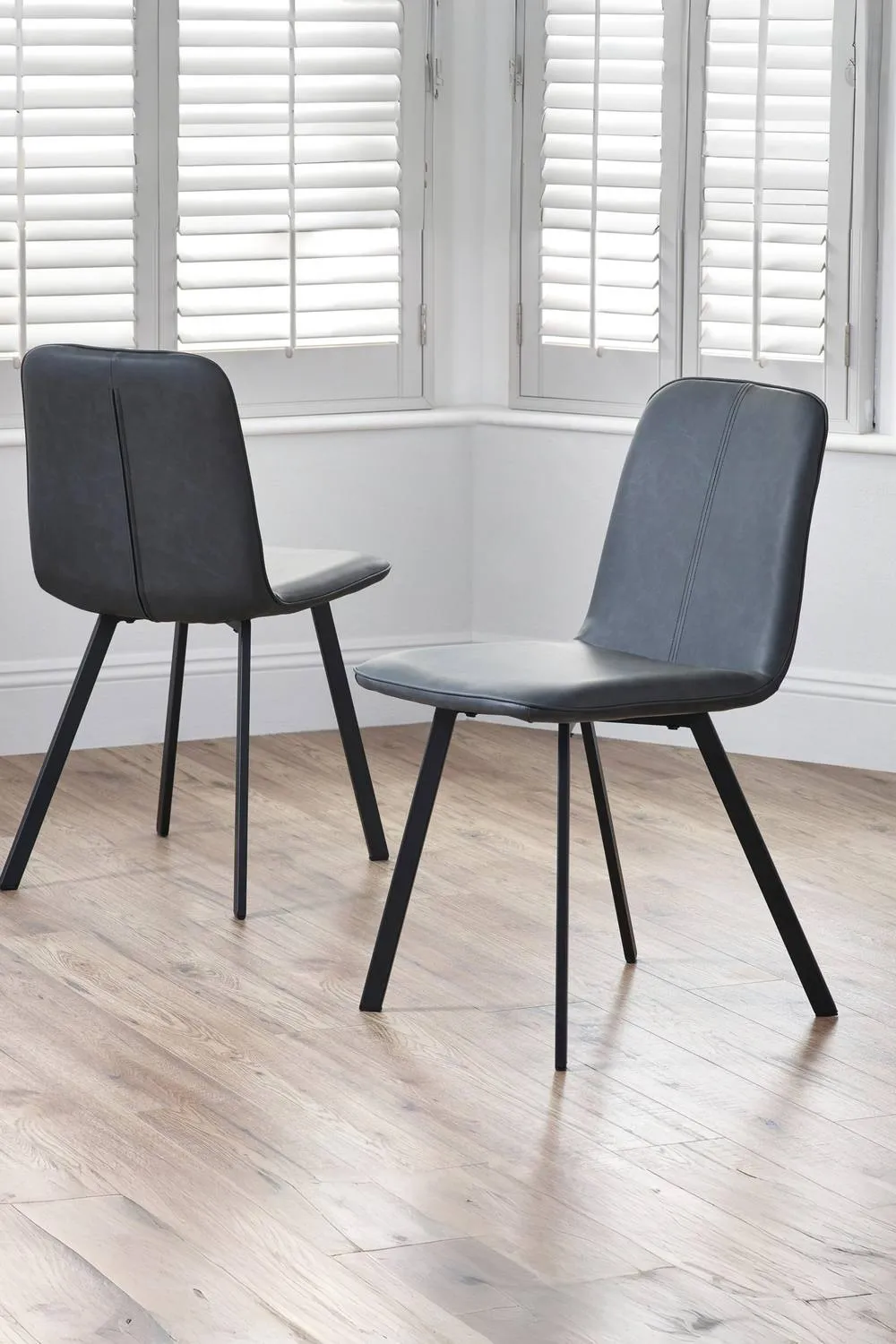 Julian Bowen Goya Upholstered Dining Chair (Set of 2) in Black