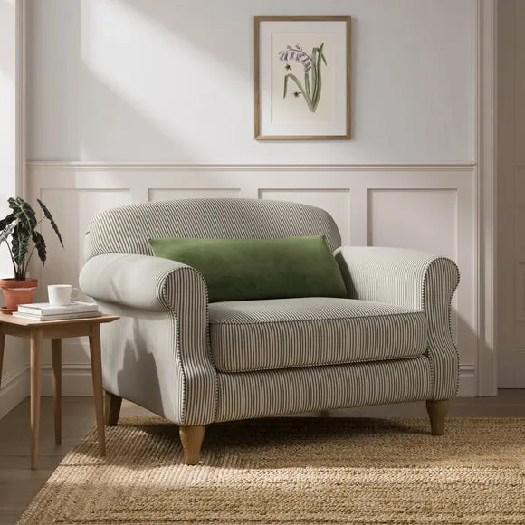 Millie Tiny Stripe Snuggle Chair