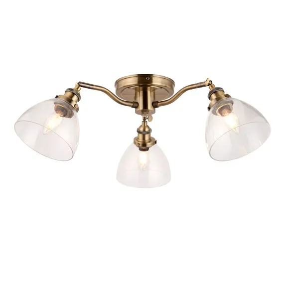 Vogue Tobermory Industrial 3 Light Adjustable Semi Flush Ceiling Light 5