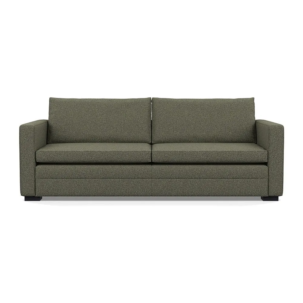 Heal's Palermo 4 Seater Sofa Loop Boucle Forest Black Feet 1