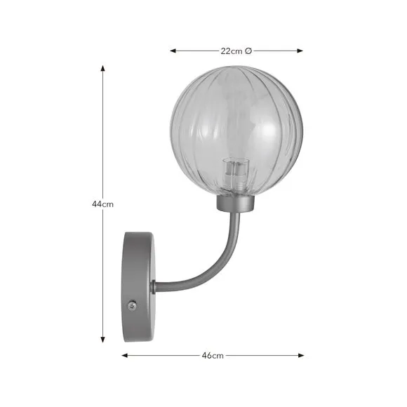Luxe Ribbed LED Wall Light 6