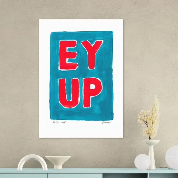 East End Prints Ey Up Framed Print